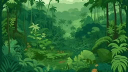 dense Jungle without animals