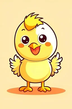 chicken, lovely, cute, healthy, fitness, thin, cartoon character