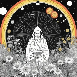illustration by underground comix artist, Brion Gysin of: Jedi's flower power