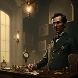 isometric clean art of james morriarty ,sherlock holmes, soft lighting, high definition, unreal 5,