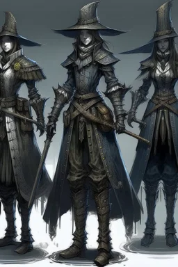 army of distopian victorian soldiers armors fantasy bloodborne