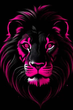 lion black pink super hero