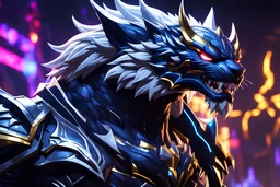 Rengar venom in 8k solo leveling shadow artstyle, hunter them, in the style of fairy academia, hard-edge style, agfa vista, dynamic pose, oshare kei, hurufiyya, rtx , neon lights, intricate details, highly detailed, high details, detailed portrait, masterpiece,ultra detailed, ultra quality