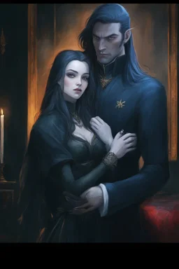 Strahd Von Zarovich and his wife Selene