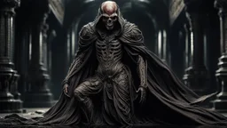 a horrifying wraith warrior. brutal carnage on a battle field. fantasy setting. h.r. giger. armor melted into the skin. blood. intense horror. blind terror. scared to death. a masterpiece, fantasy concept art, dynamic lighting, hyperdetailed, intricately detailed, deep color, Unreal Engine, volumetric lighting, Epic cinematic brilliant stunning intricate meticulously detailed dramatic atmospheric maximalist digital matte painting