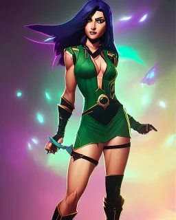 Fairchild from Gen 13, full body portrait
