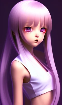 Anime girl 3d 4k