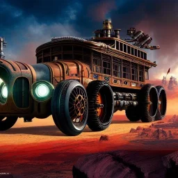 fullbody Drawing of 'sketch of steampunk Vehicles as in the movie mortal engines(2018)',intricate detail,andrea bonelli,Kilian Eng,Ohrai,evan lee,Aleksandr Sidelnikov,KyuYong Eom,three quarters frontal aerial view,toned colors,32k