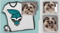 Charlotte hornets logo shih tzu