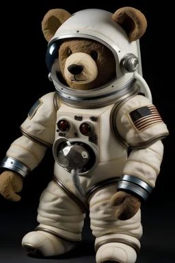 teddy bear space suit