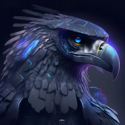 profile picture of a cyberfalcon with imposing looking