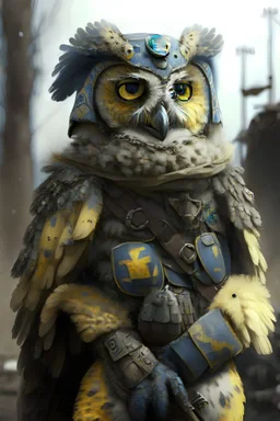 Ukraine, furry, war, owl