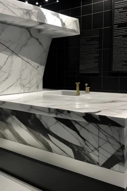 Granite and marble combined with a paper message