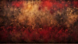 Hyper Realistic Brown, Red & Maroon Grungy-Texture With Glowing-Golden Embers on Grungy Retro-Jet-Black-Wall-Background.