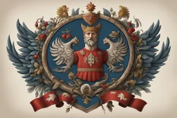 герб для школы Медногорья, славянский стиль