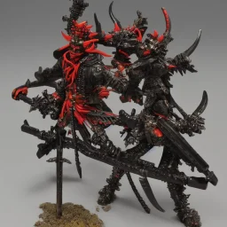 Demon samurai, rail gun, highly detailed