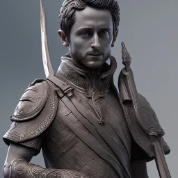 Statue Elijah wood, Rome style sculpture, full body,