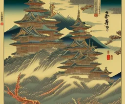 Magical mountain yokai, ukiyo-e