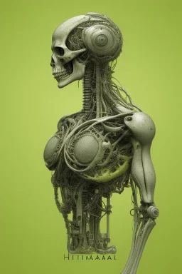 A creature half human half machine
