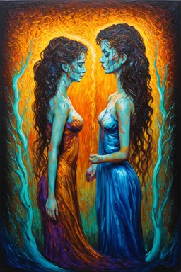 Fractured Coherence; a surreal Renaissance acrylic painting