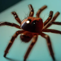 Spider in microscope