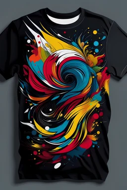 Generate an abstract design that can be printed in a tshirt