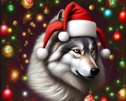 Christmas Wolf Space