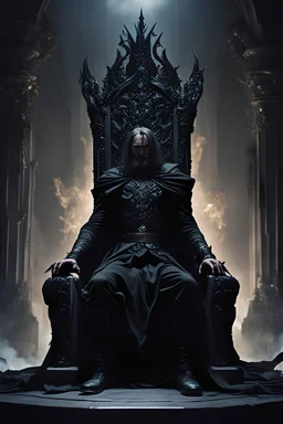 a earth dark lord siting on a throne