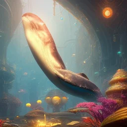 biomorphic whale morphed with electronic wiring and mixed with lighting, mermaid, Nanopunk and Biopunk with cyberpunk look,golden hour,MTG, wonderful ambient colors, hyper realistic, unreal engine 5, 8k, uhd, art by Jarosław Jaśnikowski mixed with Sheila Martin mixed with Fletch mixed with Frank Sun mixed with Anna Dittmann mixed with Alena Aenami.