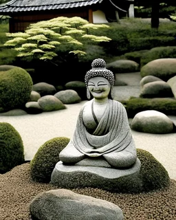 A serene smile adorned the person's face as they beheld the Japanese kare sansui gardens. The meticulously raked gravel resembled flowing rivers, while perfectly placed rocks evoked a sense of harmony. Bonsai trees, meticulously pruned and cultivated, exuded tranquility. A moment of peaceful contemplation amidst the artistry of nature's balance.