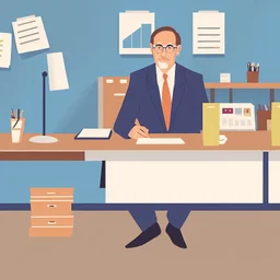 Ilustración oficina de empleo; estilo Joe Sacco
