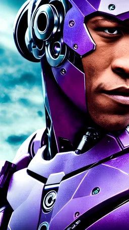 Cyborg's man nion purple clarity High quality 4k 8k HD