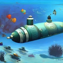  captain nemo submarine Disney style