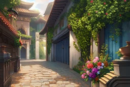exquisite detail, sharp-focus, intricately-detailed, award-winning photograph, pathway to heaven, flowers