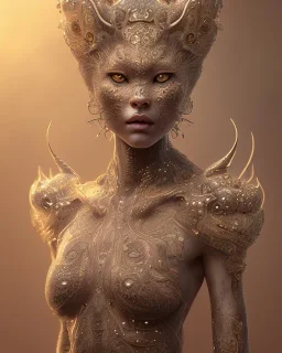 Insanely detailed photograph of An elaborate beautiful leopard goddess intricate glowing skin eyes leopard spotted fur dress intricate face hair lashes hyperdetailed painting by Ismail Inceoglu Huang Guangjian and Dan Witz CGSociety ZBrush Central fantasy art album cover art 4K 64 megapixels 8K resolution HDR Greek shiny space colours jewelry celestial hair eyes light