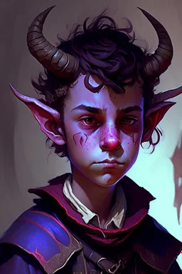 13 year old tiefling boy