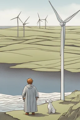 Frodo visits an offshore wind farm