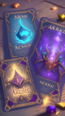 arcane cards, no text