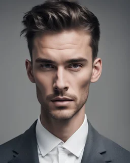 Man with insanely sharp jawline
