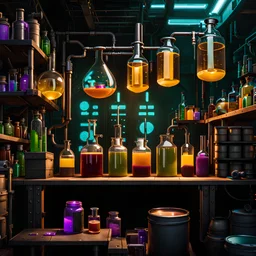 cyberpunk alchemists potions crafting station