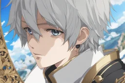 Gojo satoru in 8k dinamk anime drawing style, non-eyes, close picture, fantasy world, intricate details, highly detailed, high details, detailed portrait, masterpiece,ultra detailed, ultra quality