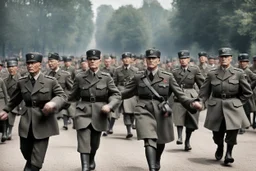 Nazi Germany army marching