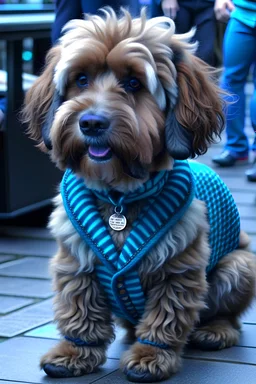 An australian cobberdog, if he would dress himself