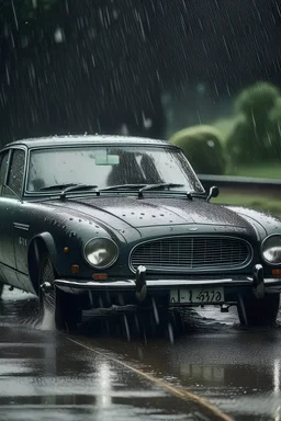 auto počas dažda