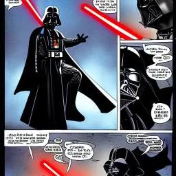 darth vader fighting satan