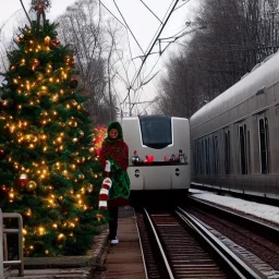 Azrail noelde uzaktan insanları izliyor