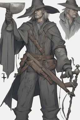 fantasy witch hunter man