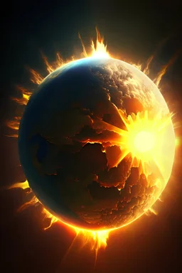 The sun is close to the earth