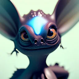 Cute baby fluid ink creature, big black eyes, unreal engine 5, 8k resolution, photorealistic, ultra detailed