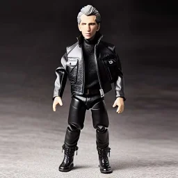 Action figure Fonzie fonzarelli young winkler toy doll greaser jacket face (plastic black hair) with black boots full body in package thumbs up 2022